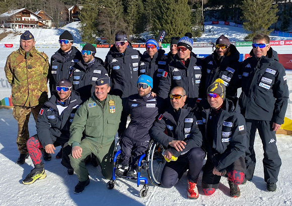 Gli atleti del Gruppo Sportivo Paralimpico Difesa alla prima tappa